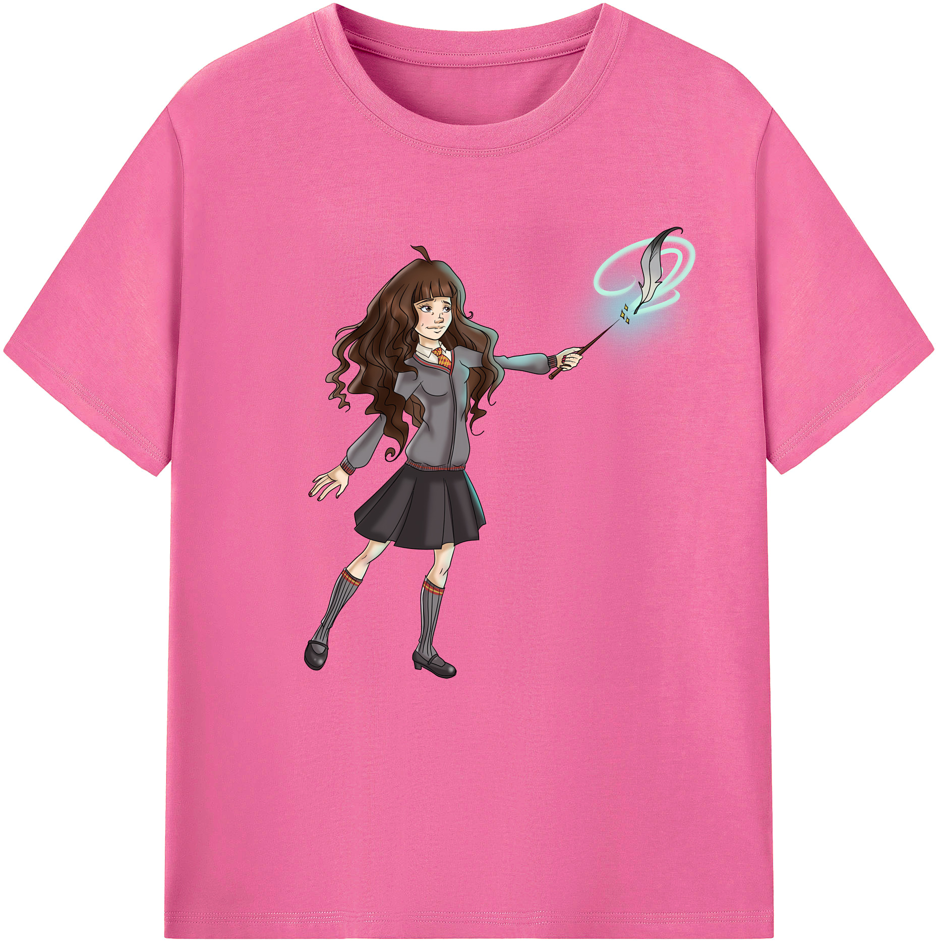 （画像用） Harry Potter ハリー・ポッターシリーズ レディースカジュアルプリントTシャツ（綿100％）